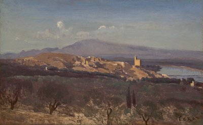 Villeneuve-les-Avignon von Jean Baptiste Camille Corot